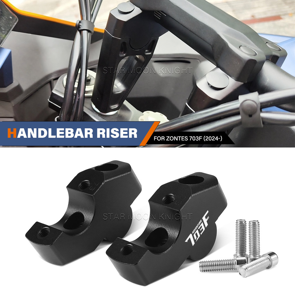 Hợp Kim Nhôm Riser Tay Cầm Xe Máy Riser Cho Zontes 703 F 703F 2024- Tay Lái Nâng Phụ Kiện