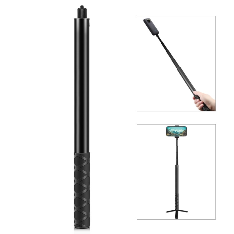 Hàng mới về PULUZ 150cm Kim loại Selfie Stick Monopod cho Insta360 One RS / X2 / X3 / X4 / DJI Osmo 