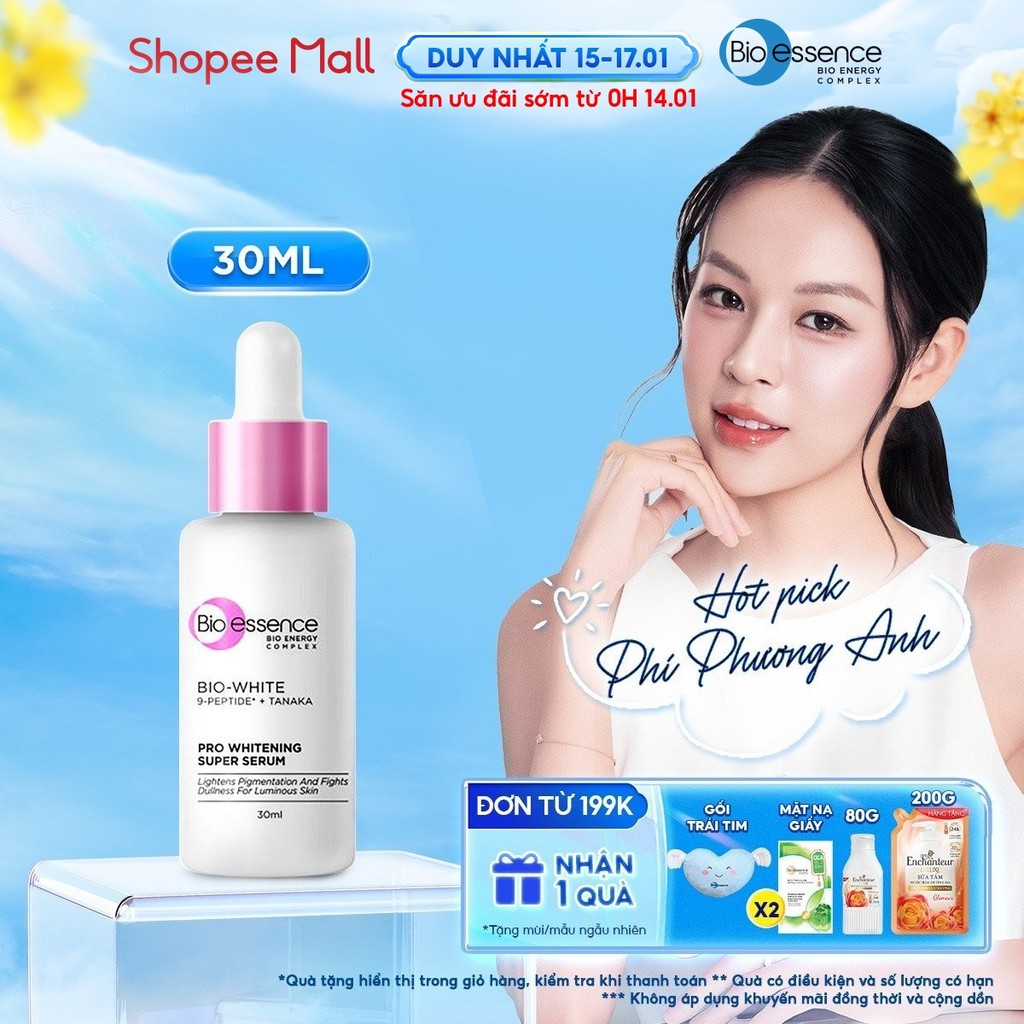 Tinh Chất Dưỡng Trắng Bio-Essence Bio-White Pro Serum Sáng Da chiết xuất Tanaka & Camellia 30ml
