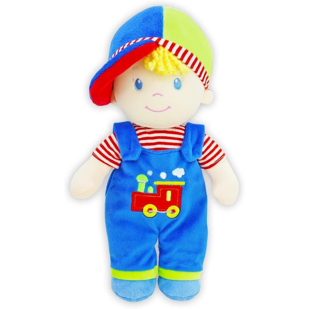 June Garden 13,5 "Soft Dolly Ben - Búp bê bé trai nhồi bông mềm mại để sinh và lên - Trang phục màu 