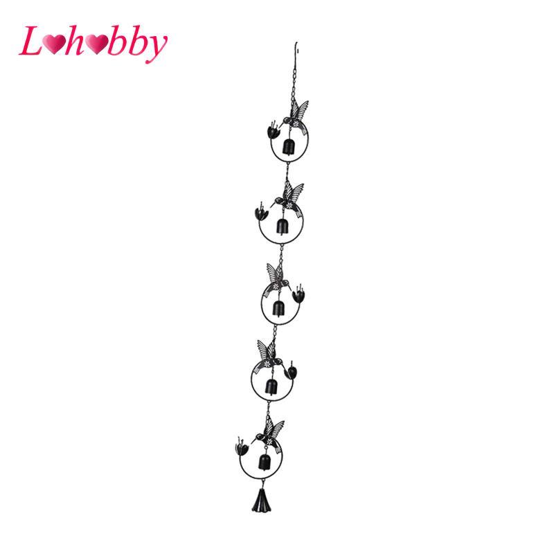 Hummingbird Mưa Dây Treo Trang Trí Windchime Nước Divert Chuông Gió Cho Sân Ngoài Trời Downspout Eav