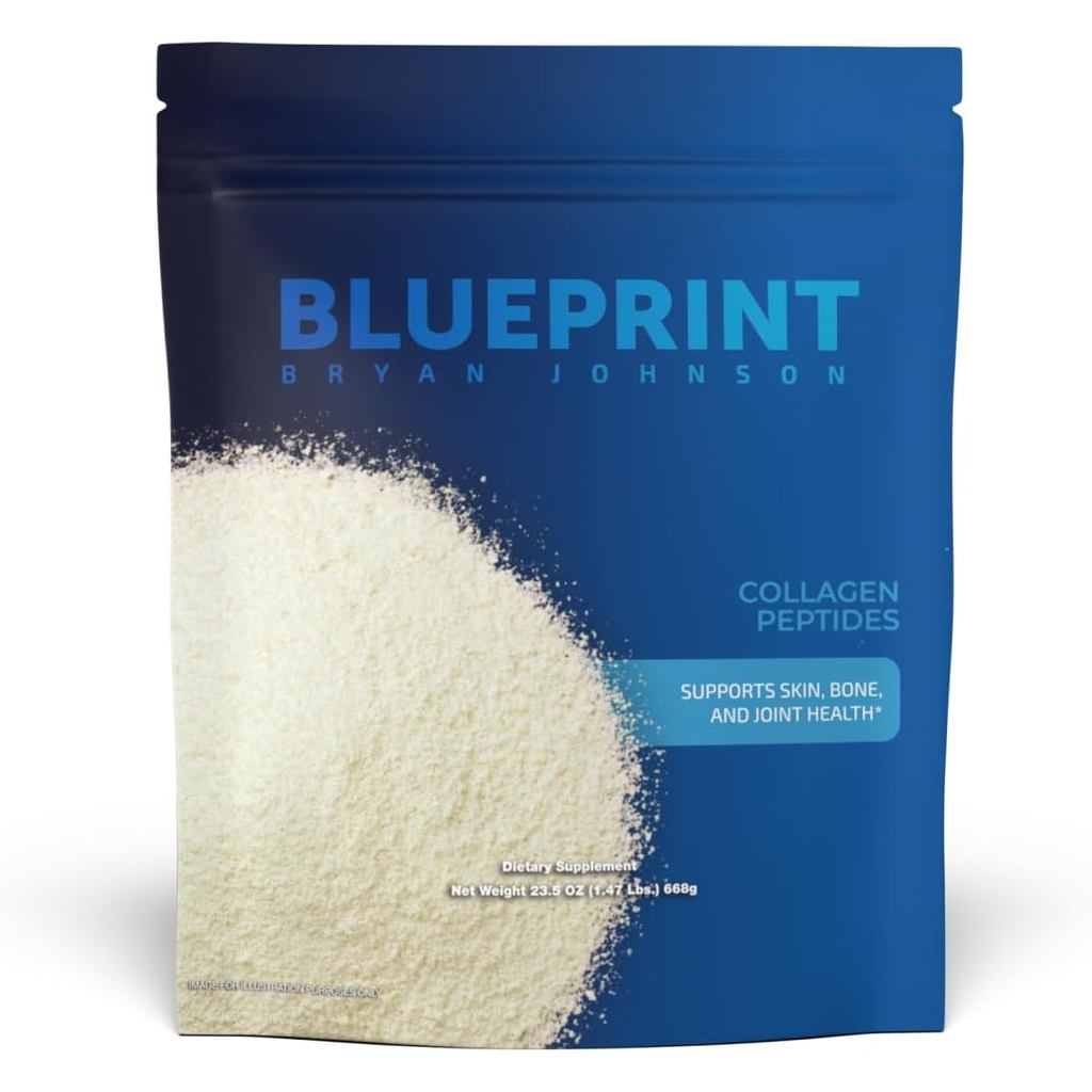 Bột Peptide Collagen Thủy Phân Bryan Johnson – Collagen Loại I, II & III dành cho Nữ & Nam – Bổ Sung