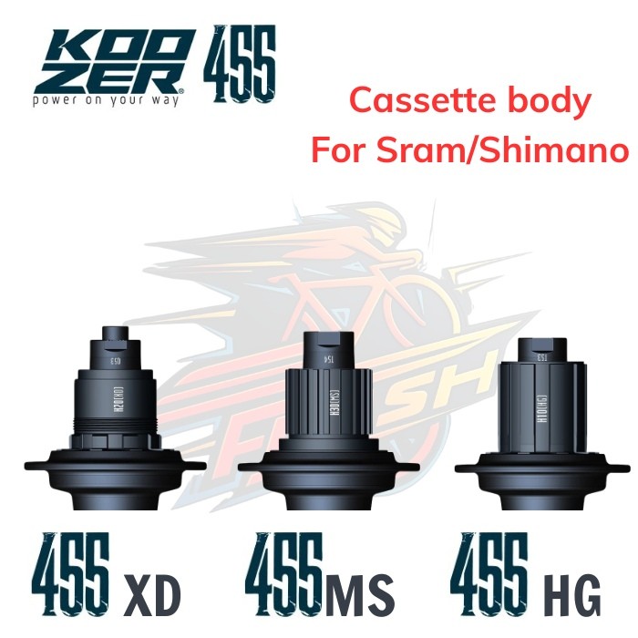 Cối Xe Đạp KOOZER 455 2025 6 Cá 3 Răng 120 Click 6 Vòng Bi Endcap Vặn Tương Thích Líp 8-12 Tốc Độ Ph