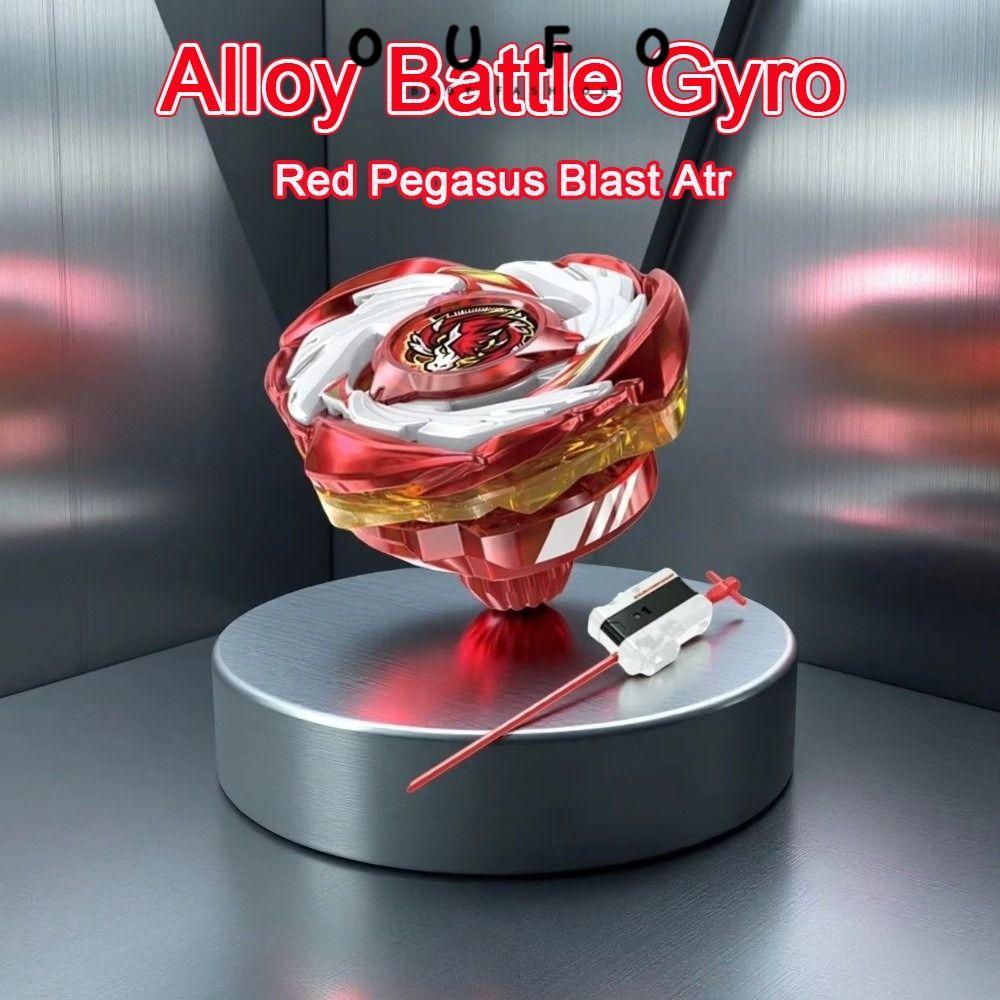 OUFO Beys, Hợp kim CX-007 Beyblade X Battle Gyro, với bệ phóng Red Pegasus Blast Atr Spinning Tops B