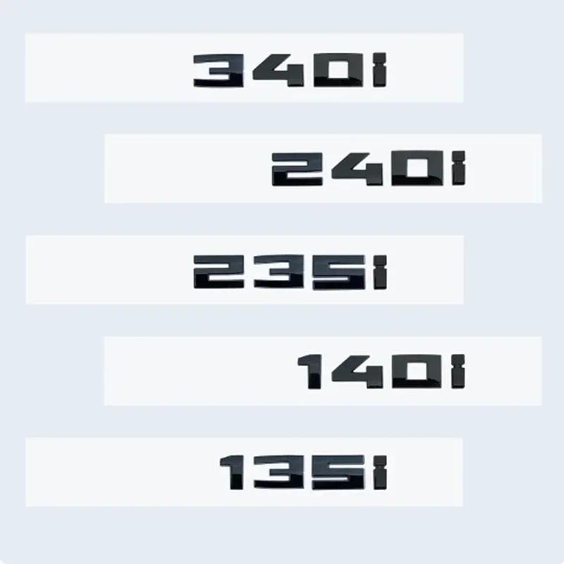 Mới Bóng Đen 3D Chữ Số M340i M240i M235i M140i M135i Biểu Tượng Cho Xe BMW F30 F31 F35 F40 F46 G42 G