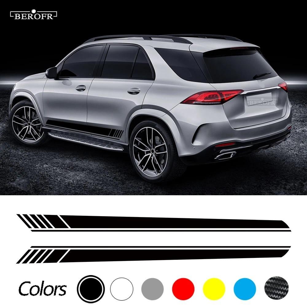Phiên Bản 1 Xe Sọc Bên Váy Dài Miếng Dán Decal Cho Xe Mercedes Benz GLE GLK ML Class AMG W164 W166 G