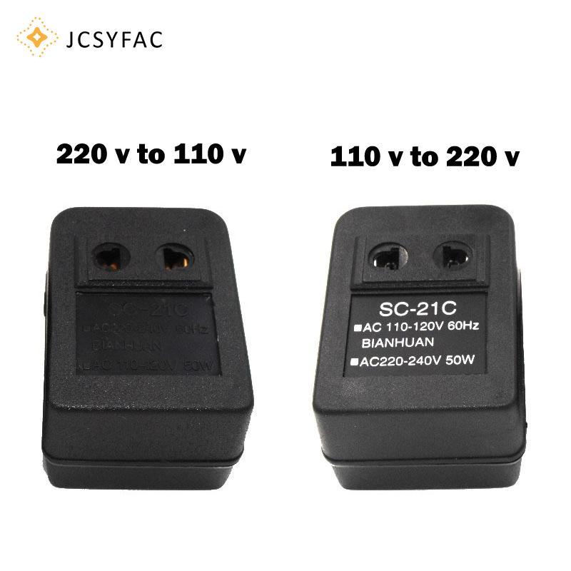 JCSYFAC 50W 220V sang 110V AC Điện Áp Chuyển Đổi Adapter Du Lịch Biến Áp Mới