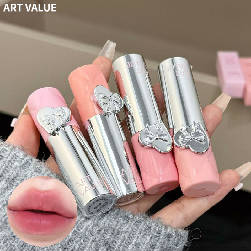 ART VALUE Son bóng môi mềm mờ, độ bão hòa thấp, son bóng môi không trôi, không dính cốc