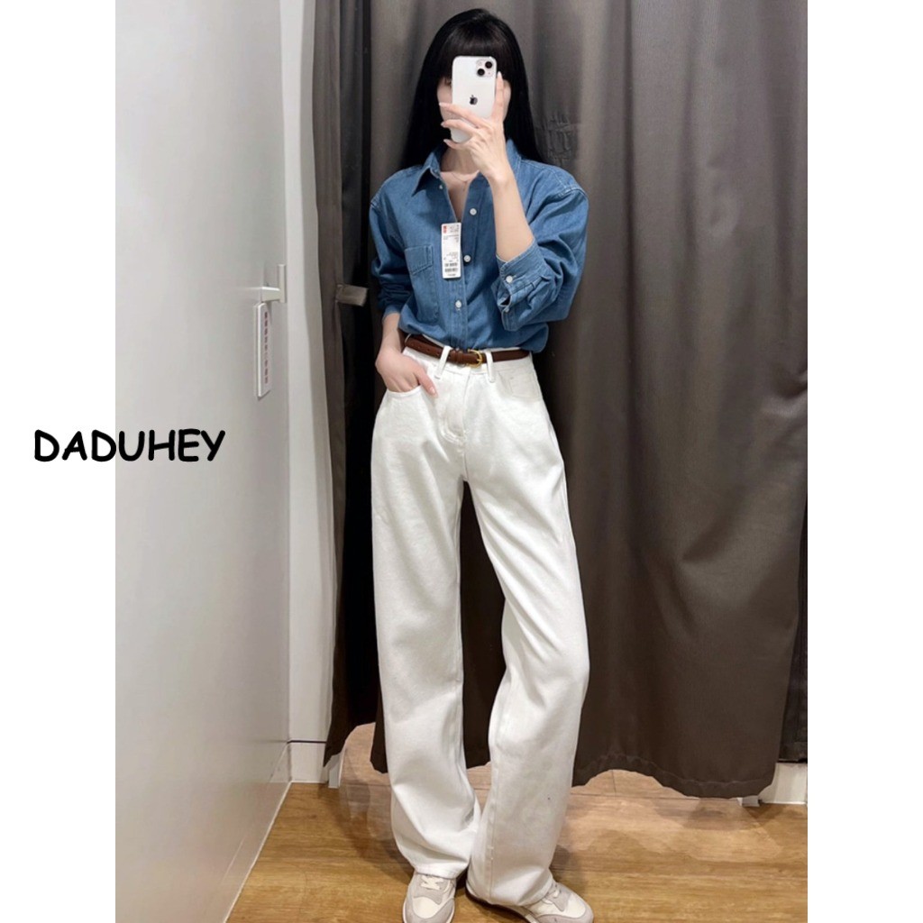White Jeans Women's New Trousers, White Straight-Leg Pants Pants Wide Leg Pants Women's Pants