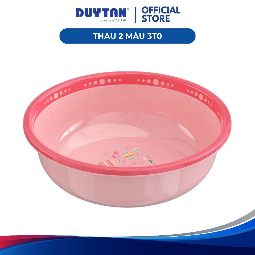 Thau 2 Màu 3T0 DUY TÂN nhựa PP, chậu rửa đa năng, tiện lợi