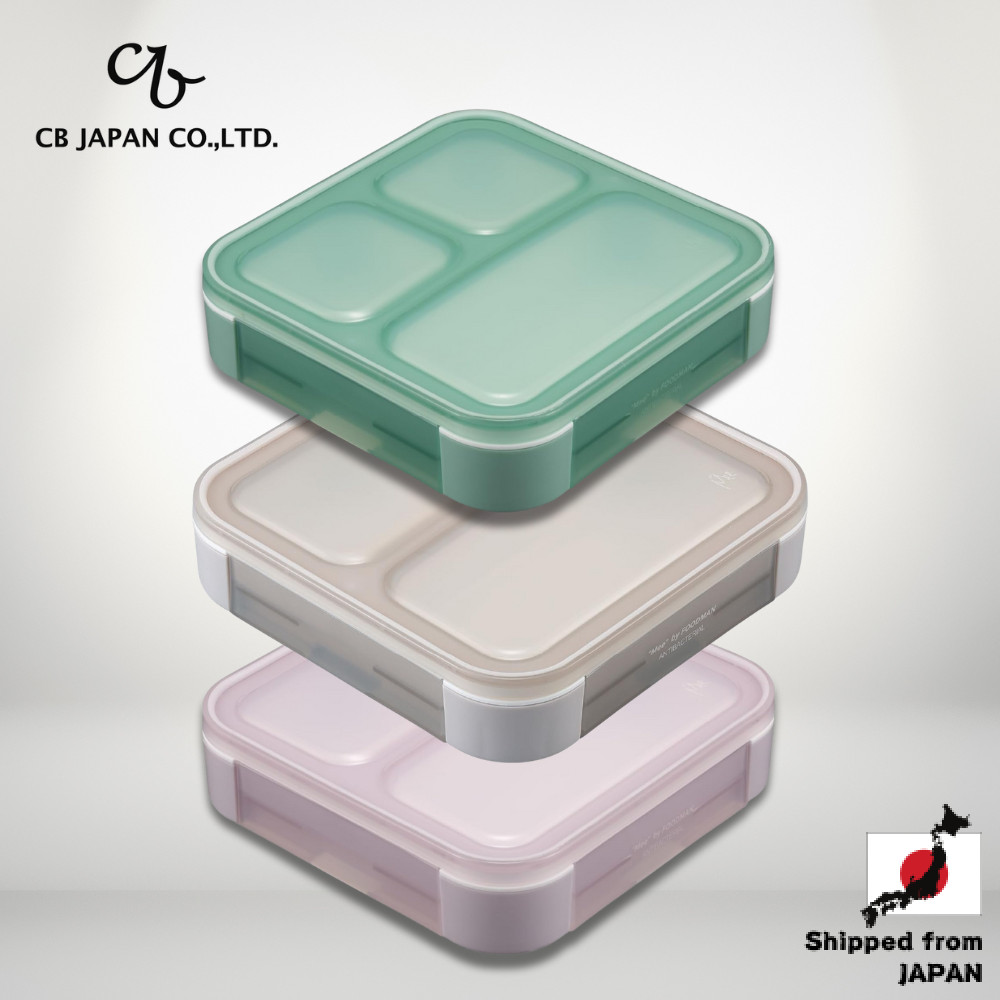 "Foodman Portable Slim Lunch Box 500ml - Antibacterial, Leak-Resistant, with Double Sealing and 4-Po