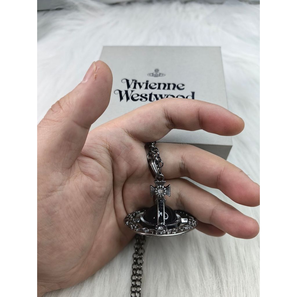 vivienne westwood Real Shot Original Image22mm 3D Large Saturn Necklace
