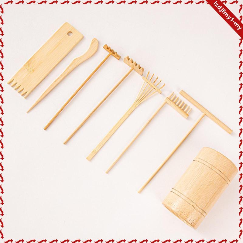 [leipupa] 8 Miếng Mini Zen Sand Rake DIY Sand Table Rake Cho Máy Tính Để Bàn Thiền