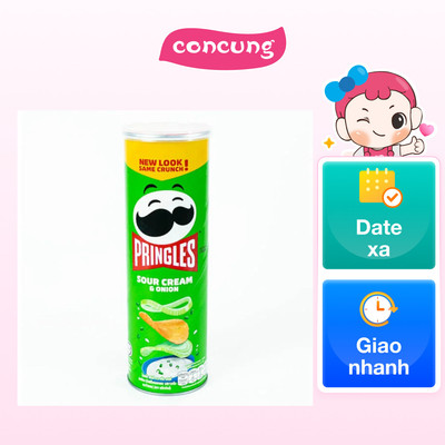 Khoai tây chiên Pringles Sour Cream & Onion 102g