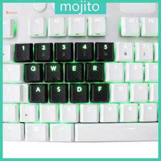 Mojito Chỉ Keycap Sợi Carbon Keycap 13 Chiếc Kết Cấu Chống Trơn Trượt Keycaps Cho G915 G813 G815 G913 TKL Bàn Phím Cấu Hình Thấp