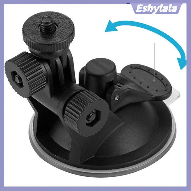 Eshylala Camera Hành Động Mini Hút Cốc Giá Đỡ Kính Chắn Gió Ô Tô Giá Đỡ Camera Adapter Xoay 360 Độ G