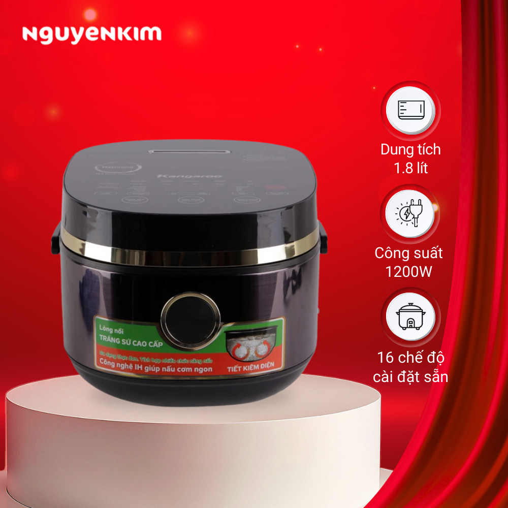 Nồi cơm điện cao tần Kangaroo 1.8 Lít KG599N