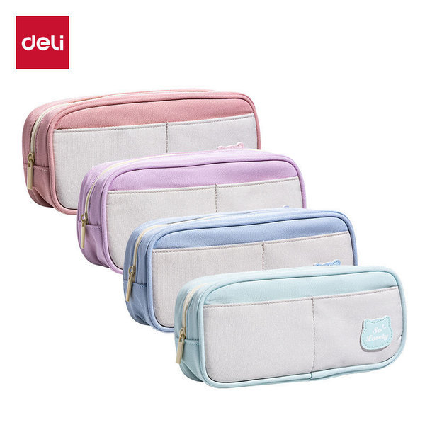 hộp bút xinh hộp bút cho bé gái hộp bút vải Deli BC400 Composite Văn Phòng Phẩm Hộp Đựng Bút Chì Bé 