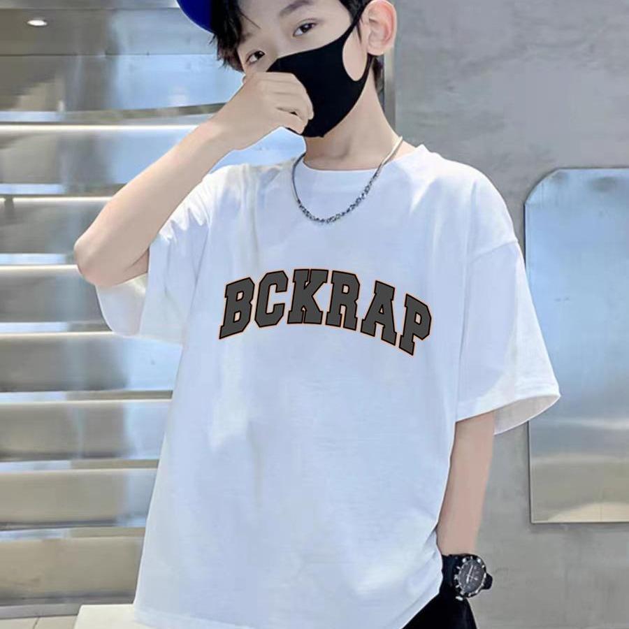 nữ em trẻ em Áo-nữ trẻ em nam Áo-nam 100% cotton unisex hình cổ tròn ngắn tay từ 1-13 tuổi