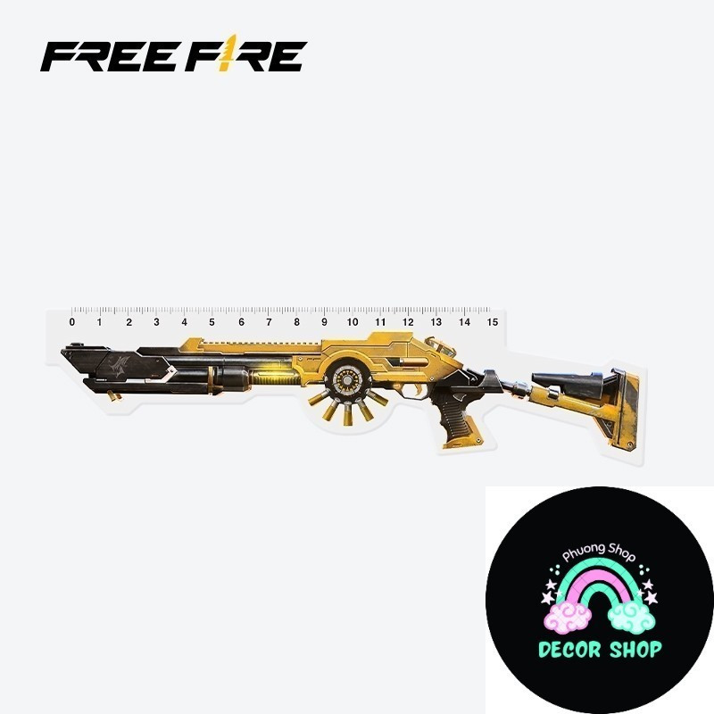 Free Fire thước đo hình dạng M1014 Thước Kẻ Học Sinh