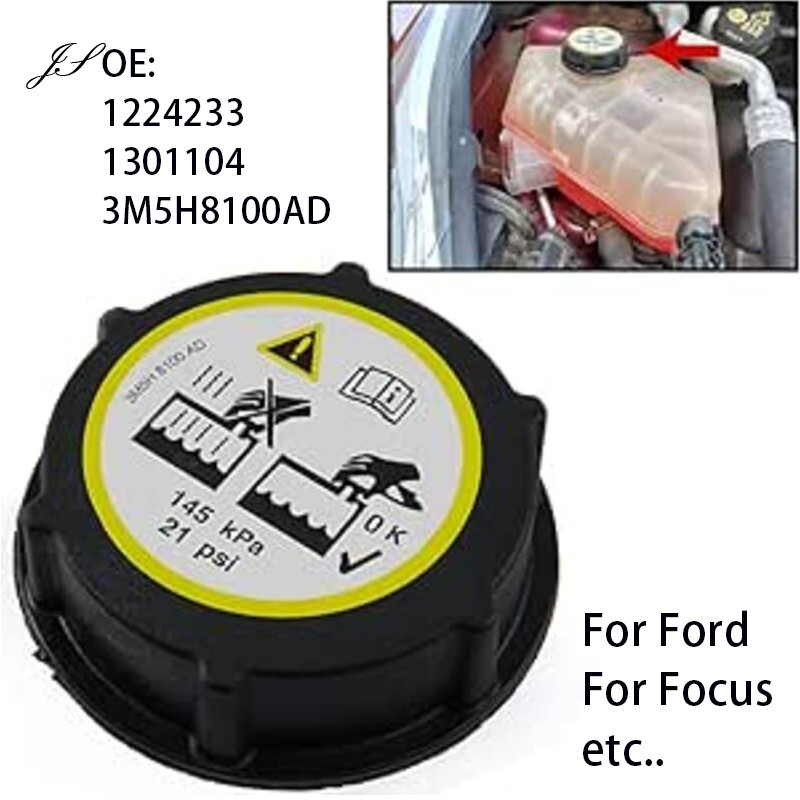 Nắp bình làm mát tản nhiệt mở rộng 3M5H8100AD cho Ford Fiesta Ranger T6 BT50 Focus Transit Galaxy Ku