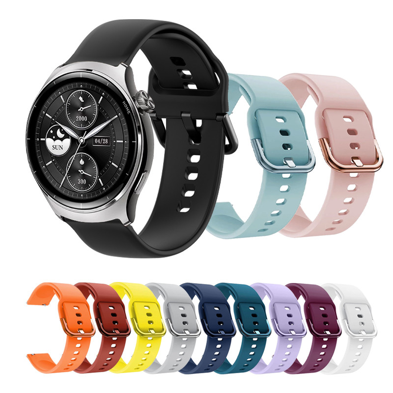 Dây đeo silicon khóa màu cho Mibro Watch Lite 3 Pro Lite 2 C2 C3 C4 A1 A2 GS Active