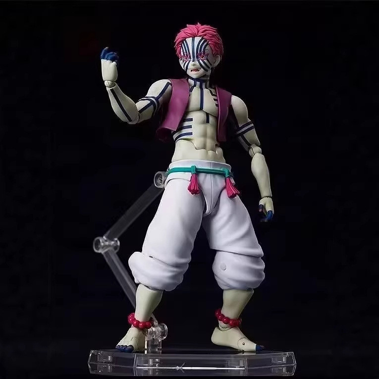 Anime Demon Slayer Figma SP-146 Akaza Mặt Trăng Trên Ba Nhân Vật Hành Động Ba Anh Em Di Chuyển Được 