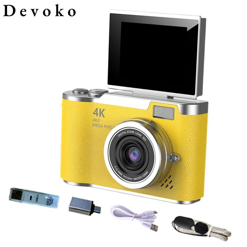 Camera kỹ thuật số 4K Vlogging Camera Chế độ làm đẹp 48MP Bộ lọc tích hợp 8x Digital