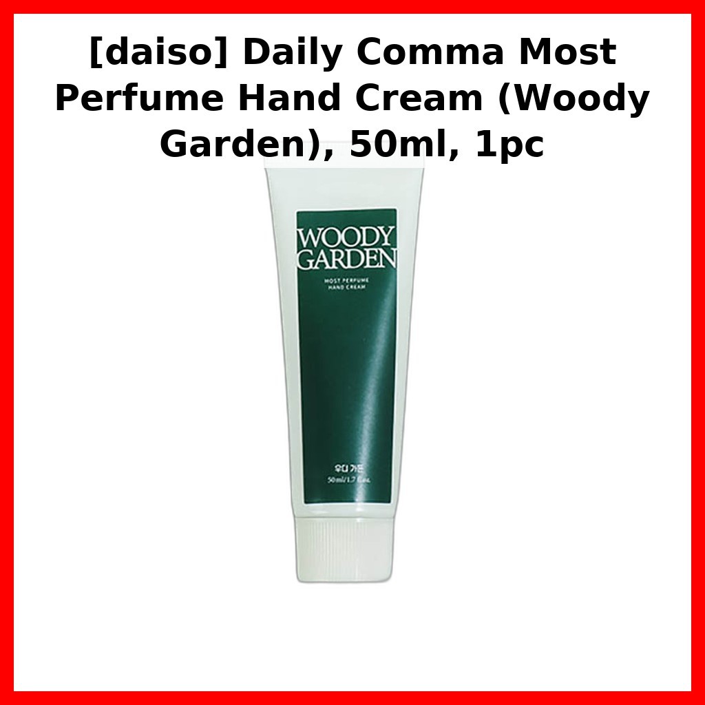 [daiso] Daily Comma Most Perfume Hand Cream (Woody Garden), 50ml, 1pc / Kem dưỡng tay Hàn Quốc của O
