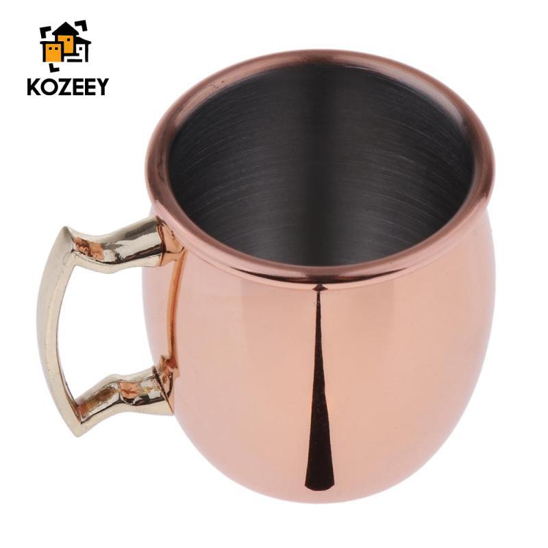 KOZEEY Mini Moscow Mule Cup Đồ Uống Uống 60ml Cà Phê Cocktail Rượu Cốc Quà Tặng