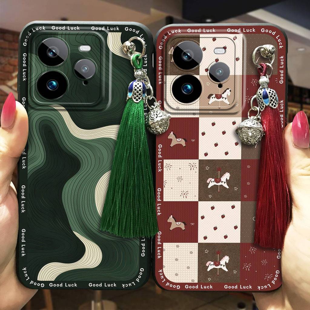 Ốp Điện Thoại Tua Rua Chuông Cho Realme GT7 Pro TPU Dễ Thương Thiết Kế Thời Trang Bảo Vệ Chống Va Đậ