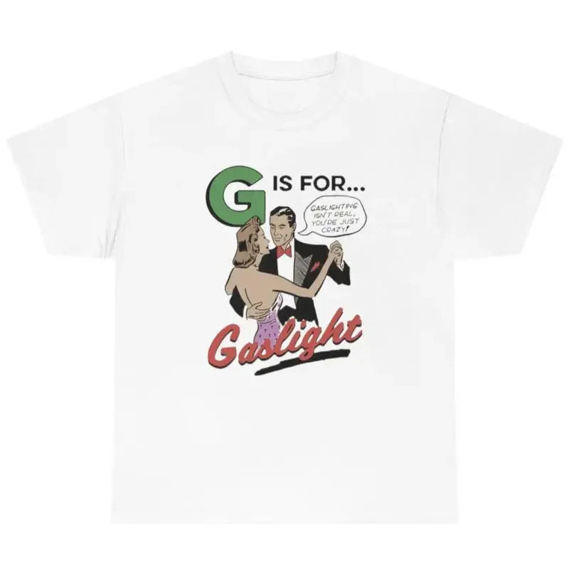 Áo thun nam G Gaslighting vui nhộn cho bạn trai hoặc bạn gái