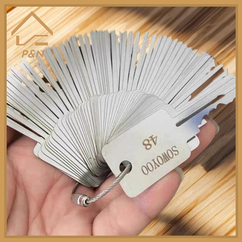 [P & N} 1 Bộ Bull Head Lo S Groove Lo One Word Los Phụ Kiện 48 Trong 1 Losmith Tools Lo Keys Kit Cho