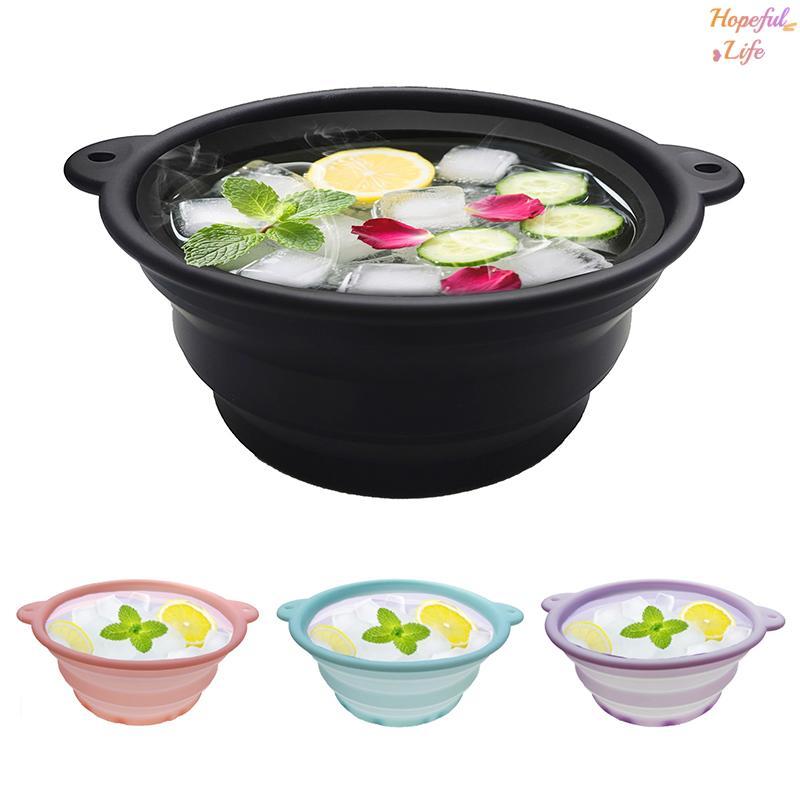 [HLS] Chậu Gấp Silicon Mặt Ice Bát Tắm Có Thể Gập Lại Silicone Ice Bath Bát Rửa Hiệu Quả Chậu Rửa Si