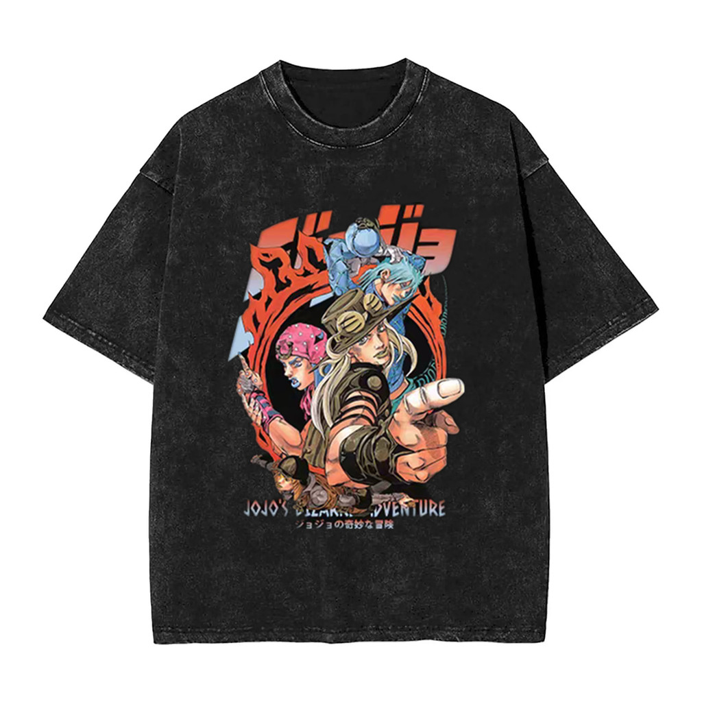 Áo thun ngắn tay JoJo's Bizarre Adventure Steel Ball Run - Cotton Hạng Nặng