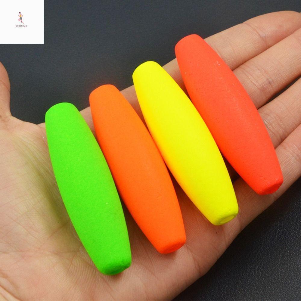 CROSS 10 Chiếc Xì Gà Nổi, Bọt Cứng Có Ống Cắm Câu Cá Đúc Dài, Câu Cá Phao S M L XL Độ Cứng Cao Cá Sp