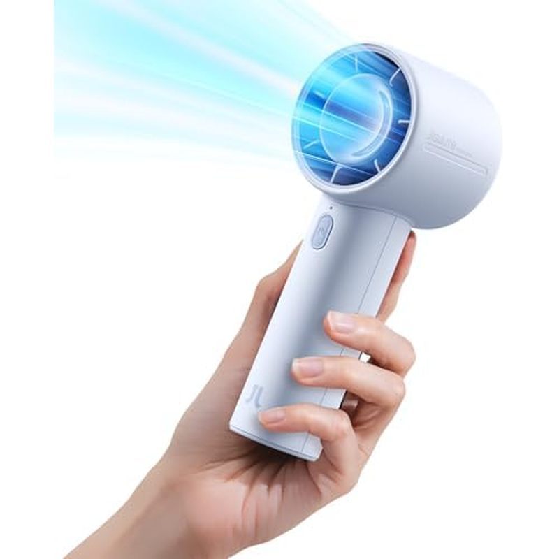 Quạt Turbo cầm tay JISULIFE Life10s, Quạt di động có thể sạc lại 5000mAh, Làm việc tối đa 28 giờ, Gi