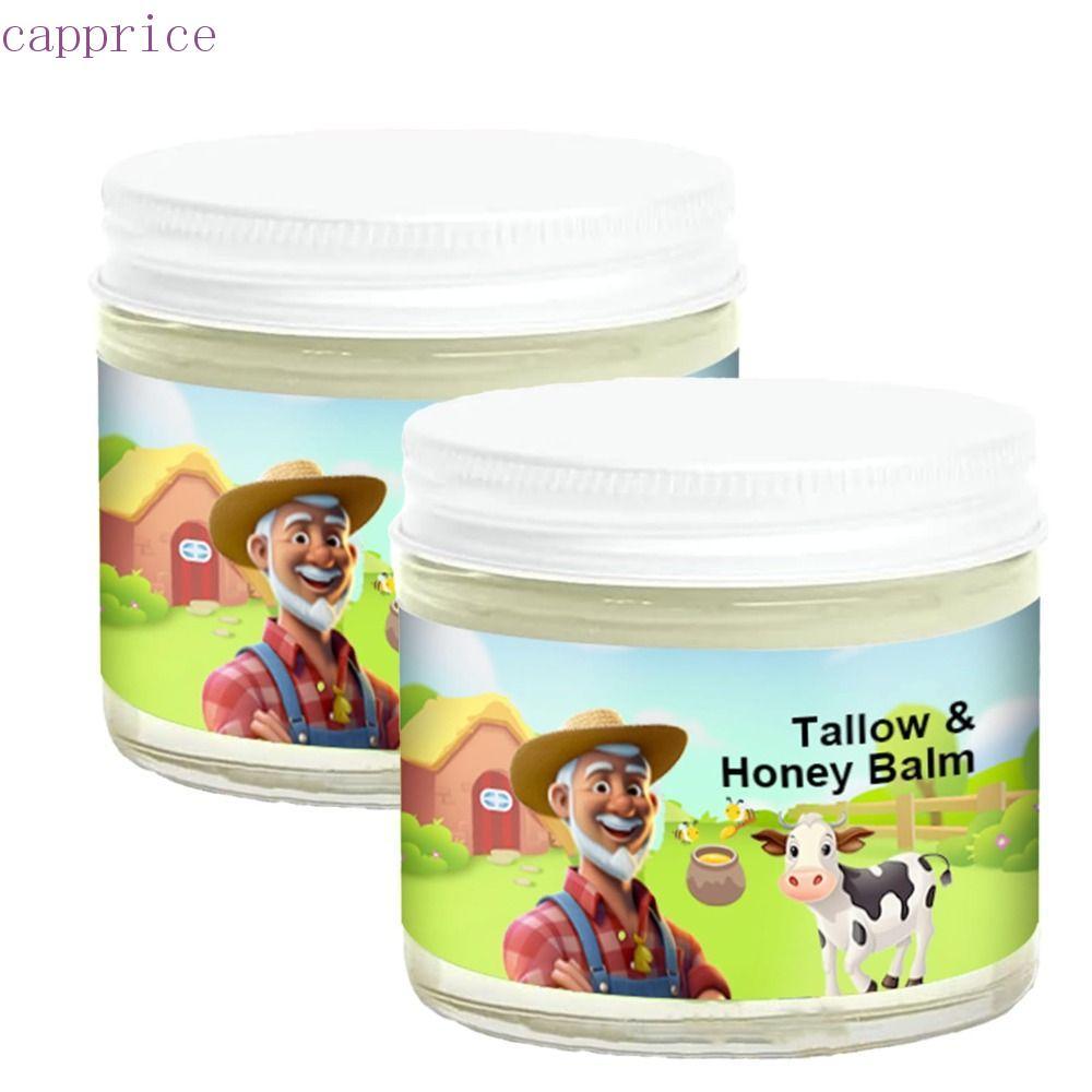 CAPPRICE Tallow & Honey Balm, Dưỡng Bò Tallow Balm Raw Wild Honey Face Cream, Dưỡng ẩm sâu toàn diện