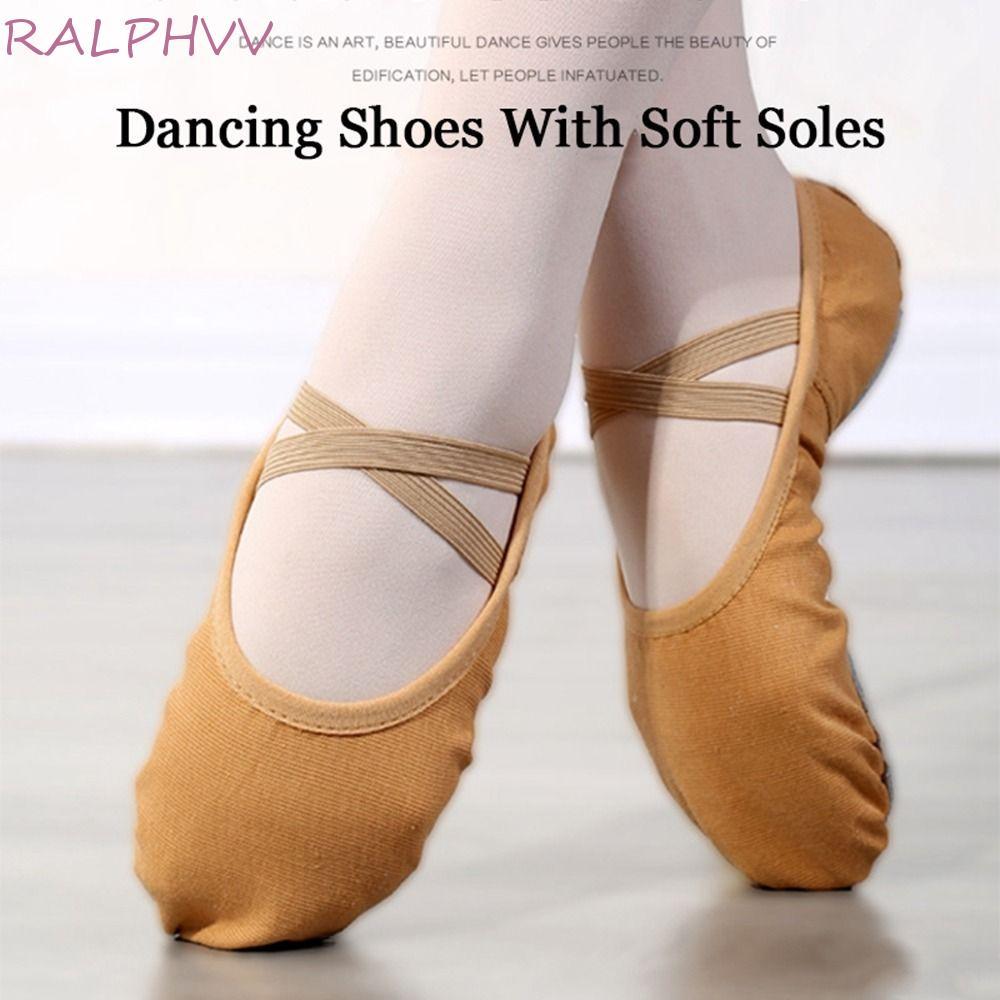 RALPHVV Giày Khiêu Vũ Dép Chuyên Nghiệp Cho Nữ Thể Dục Trẻ Em Vải Tập Yoga Tập Yoga Giày Bé Gái