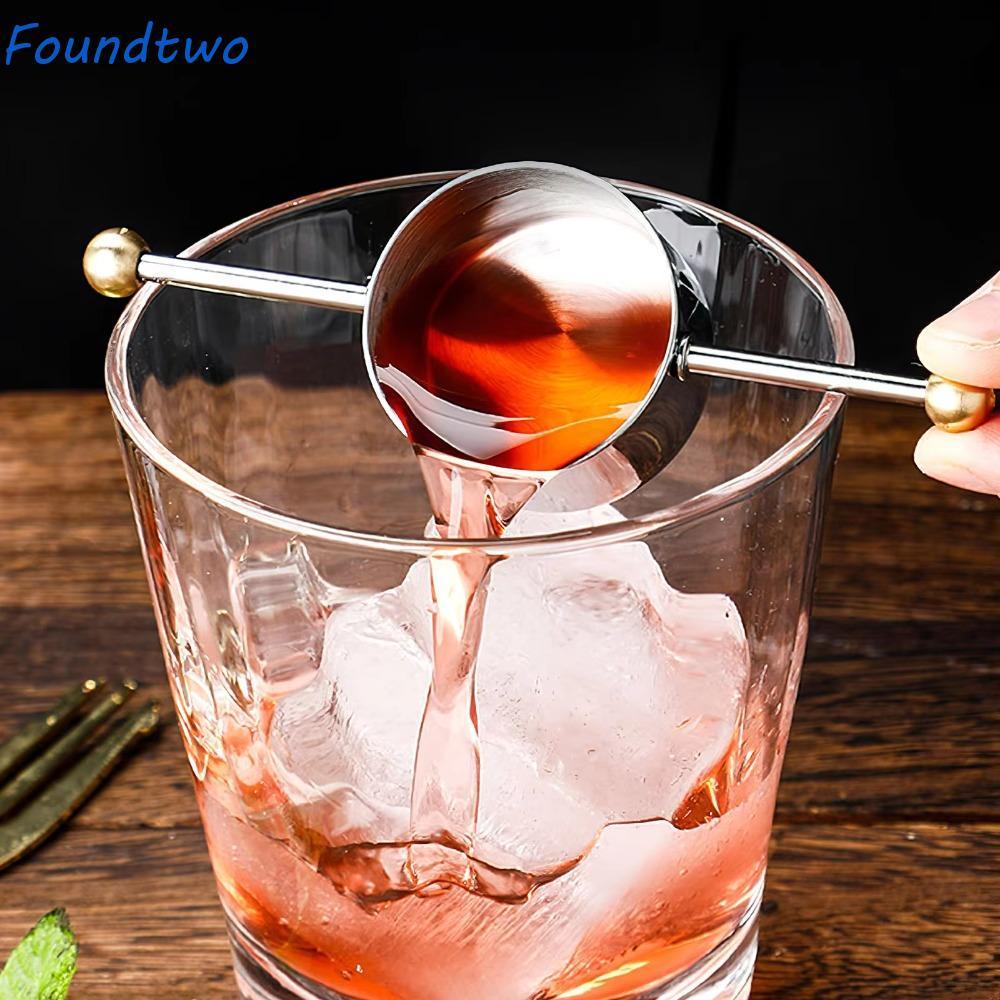 FOUNDTWO Cocktail Jigger, Cốc Đo Thanh Dài 30ml, Đổ Phù Hợp Chuyên Nghiệp Thép Không Gỉ Thiết Kế Hạt