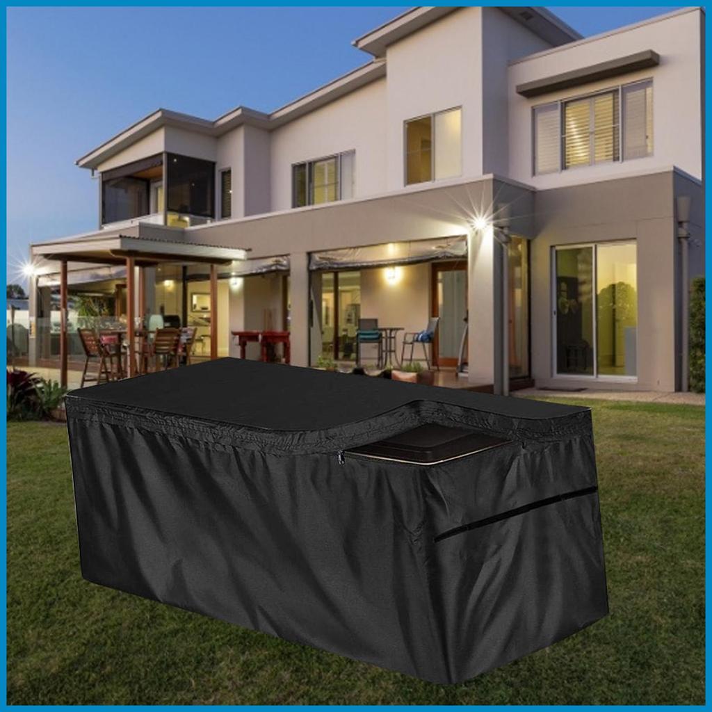 Patio Deck Box Cover Deck Box Protection Patio Furniture Covers Black Outdoor Chống thấm nước Deck B