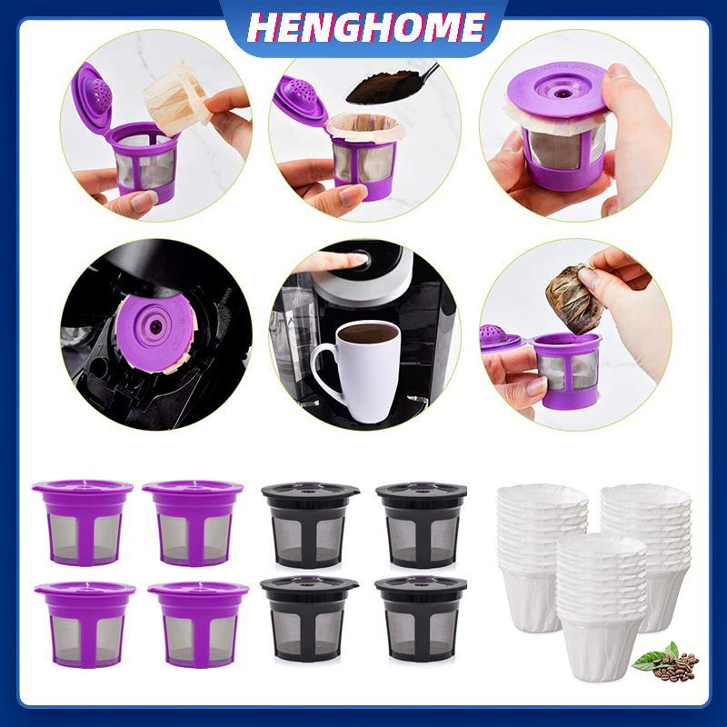 HENGHOME Giấy dùng một lần Giấy lọc cà phê cho Keurig Cốc K tái sử dụng cho máy pha cà phê Keurig Un
