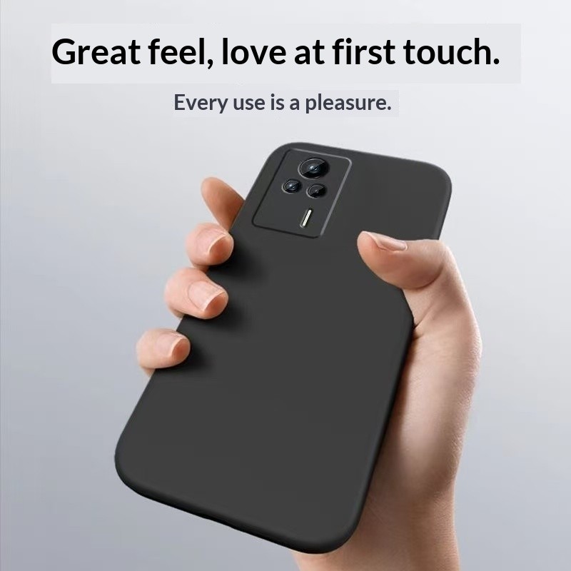 Ốp Điện Thoại Cao Su Silicon Lỏng Chính Hãng Chống Sốc Cho Redmi K60E K60 K50i K50 Pro Ultra Gaming