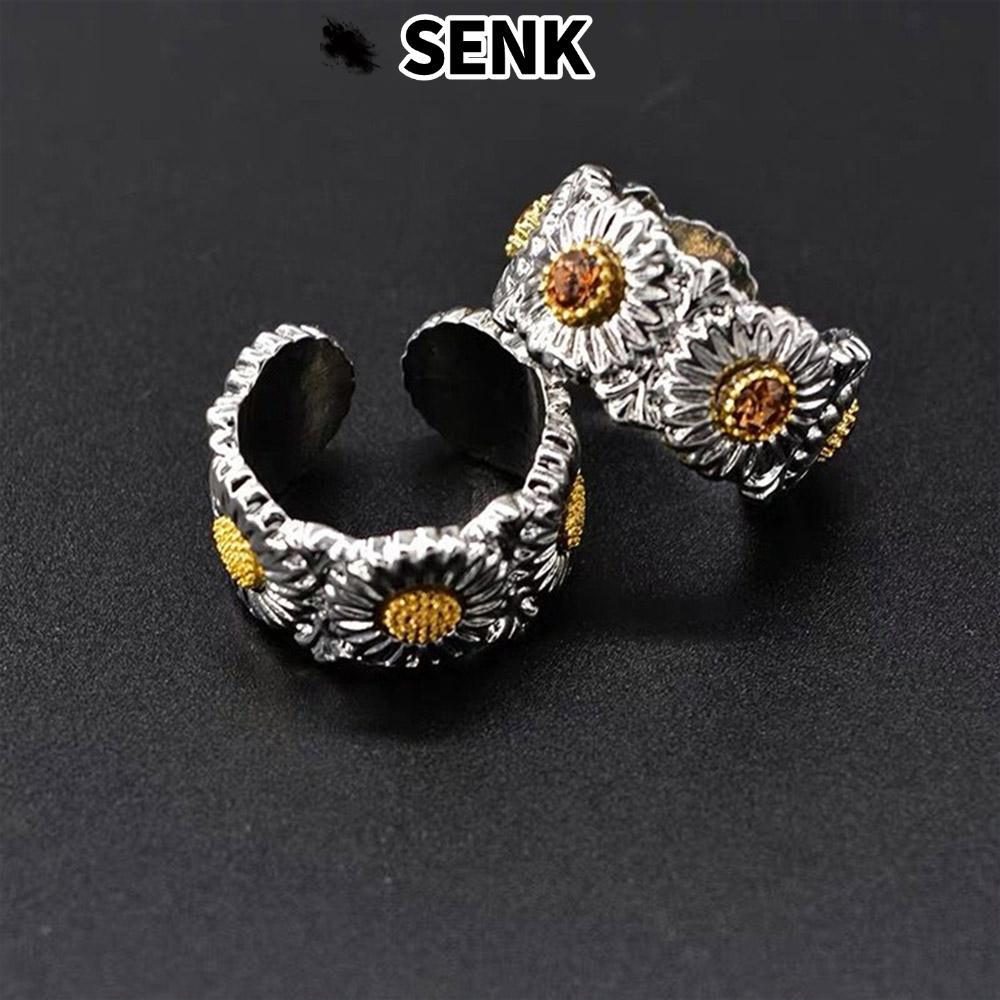 Senk Daisy Nhẫn Thời Trang Nam Nữ Hoa Hip Hop