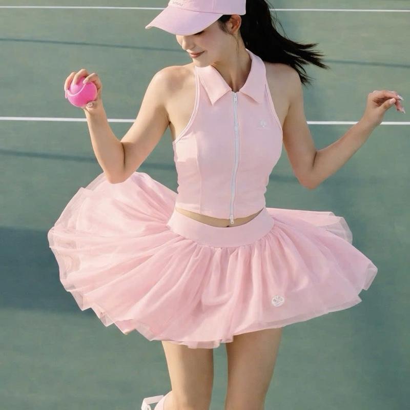 SET BỘ THỂ THAO BABY DOLL TẦNG TULLE – NGỌT NGÀO & NỔI BẬT TRÊN SÂN   B640