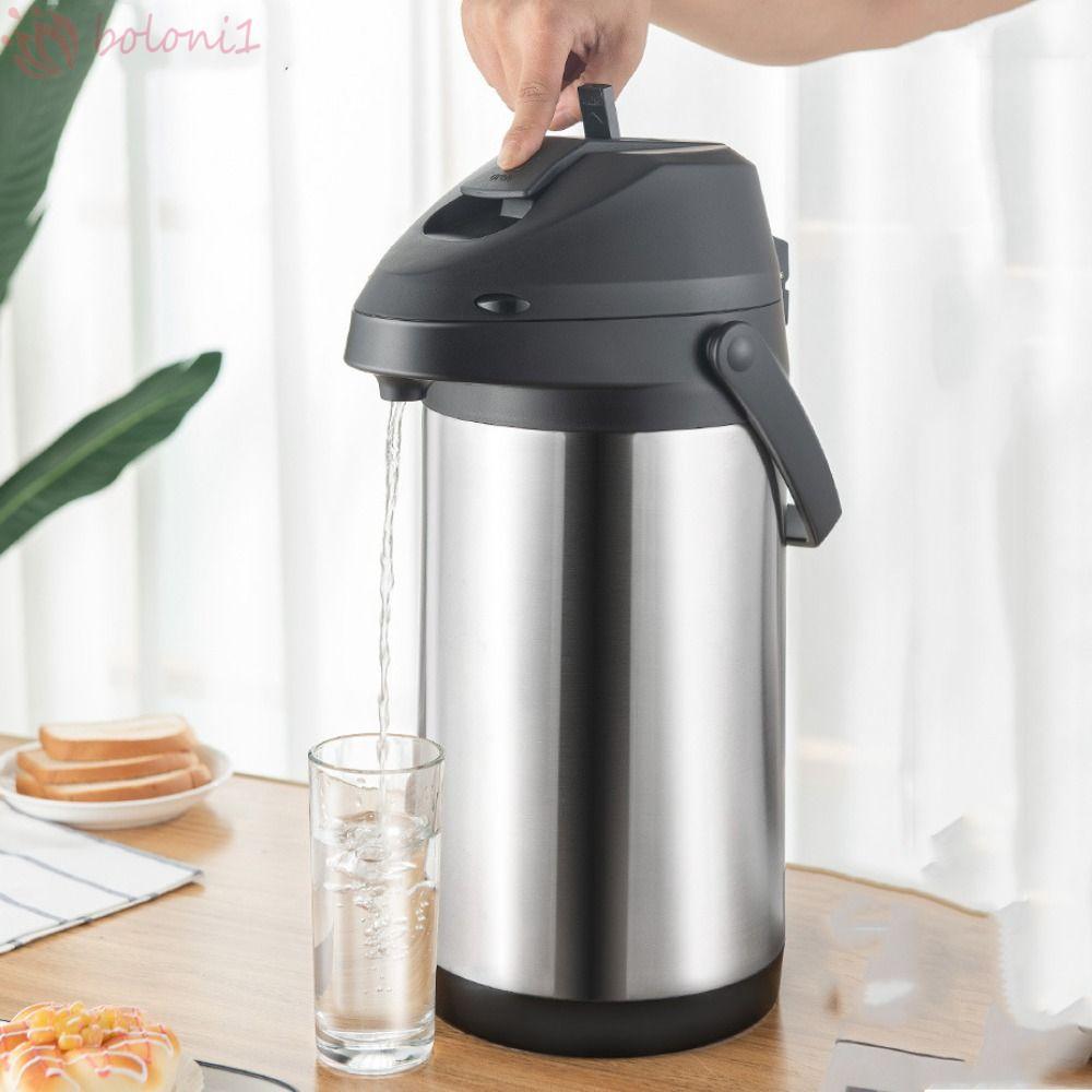 [COD] Nồi cà phê Airpot, Ấm đun nước giữ nhiệt loại ép bằng thép không gỉ, Bình đựng đồ uống cách nh