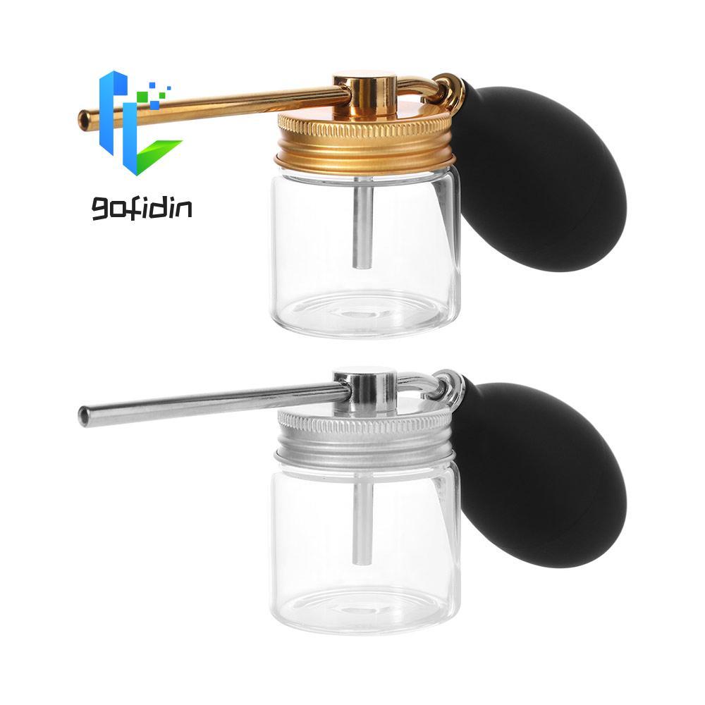 GOFIDIN Hair Salon Powder Spray Bottle, Talcum Hair Building Powder Blower Puffer, Xịt thủy tinh Rụn