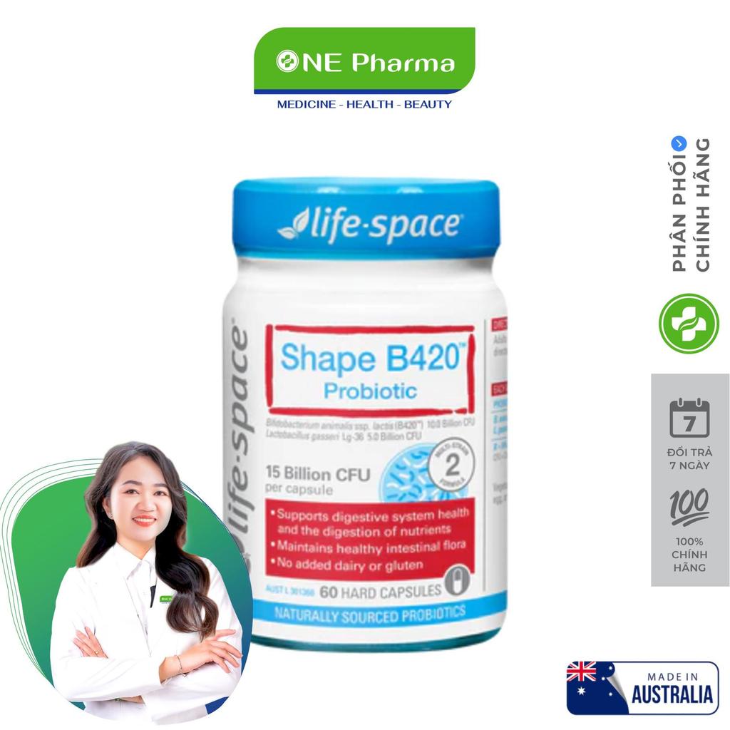 Viên Uống Men Vi Sinh Life Space Shape B420 Probiotic Bổ Sung Lợi Khuẩn - 60 Viên