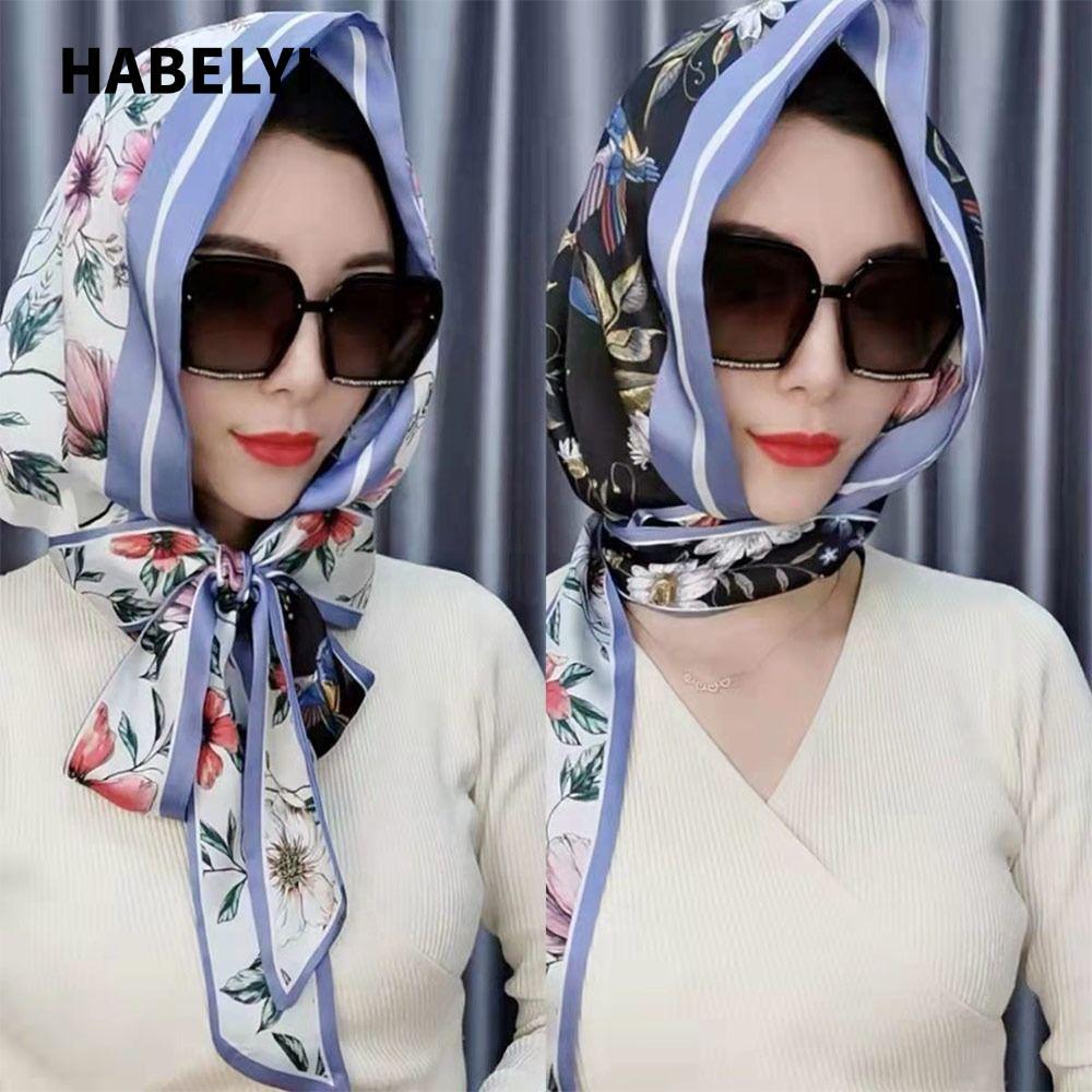 Mũ Turban Habelyi bằng lụa, thoáng khí và chống nắng, phù hợp với style Hijab nữ