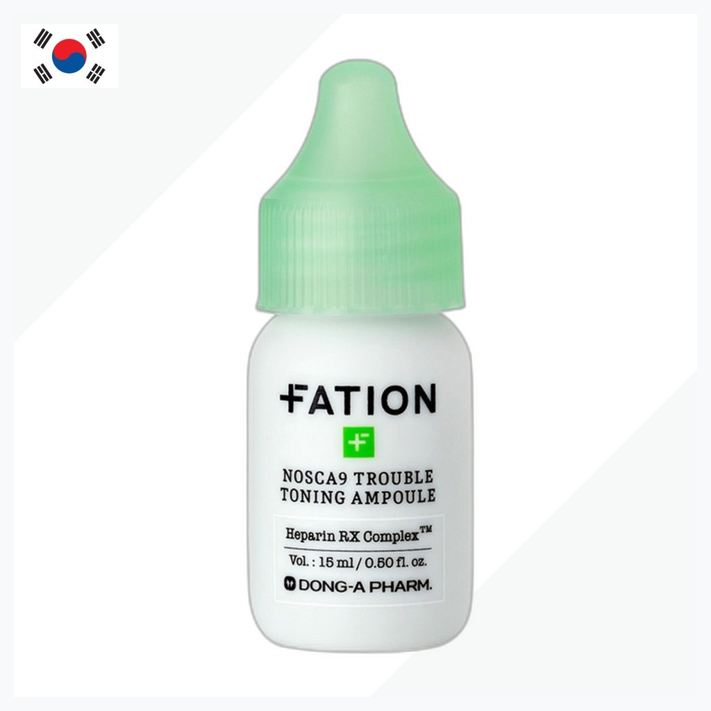 [fation] NOSCA9 Trouble Toning Ampoule, 15ml, 1 cái / Ampoule Hàn Quốc / Chăm sóc da rắc rối / Chính
